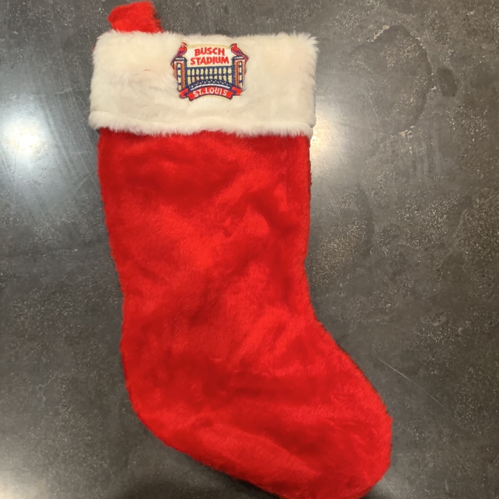 St. Louis Cardinals Busch Stadium Christmas Holiday  Stocking MLB Baseball